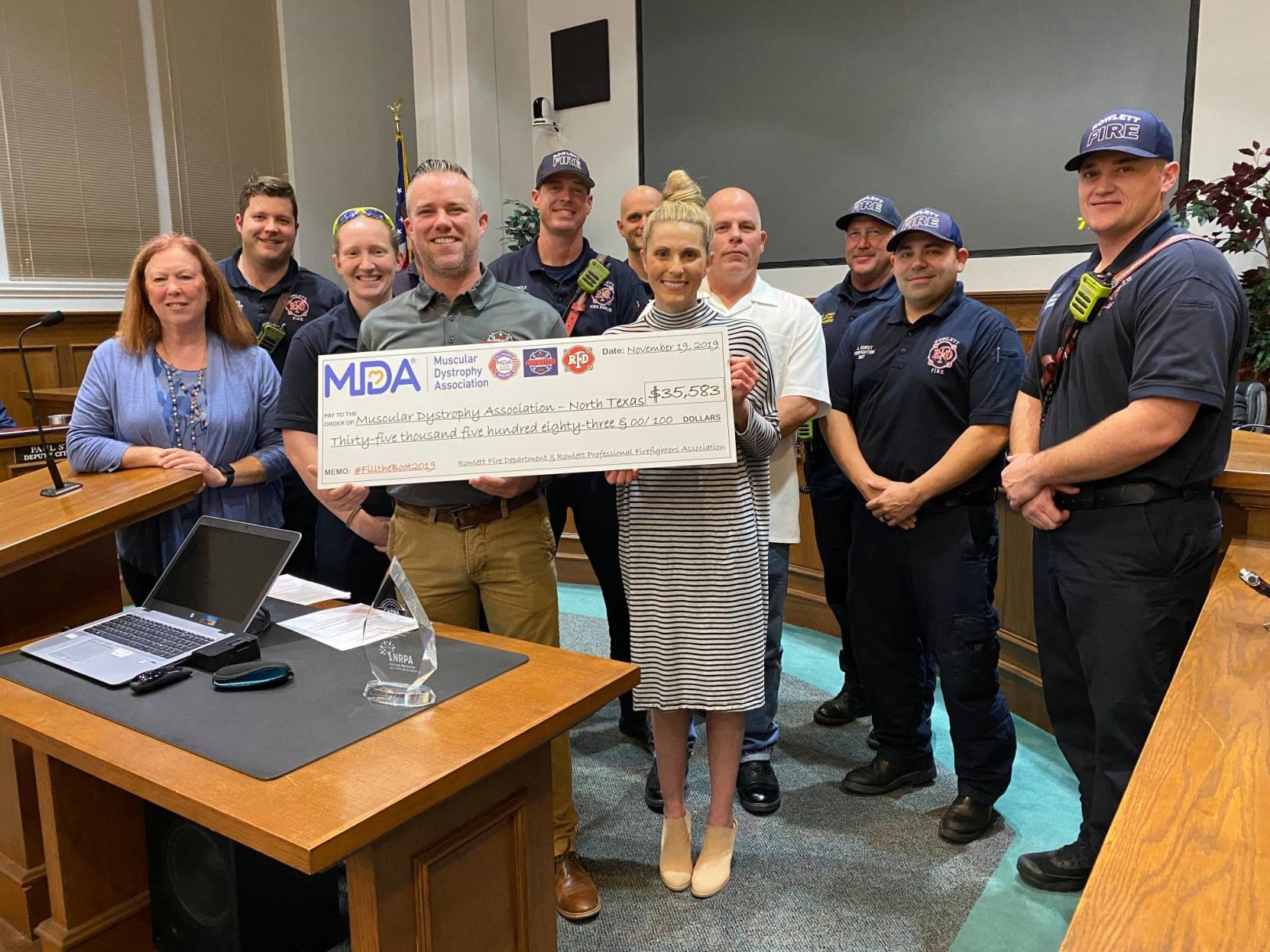 Rowlett Firefighter Association, fire department donates over $35K